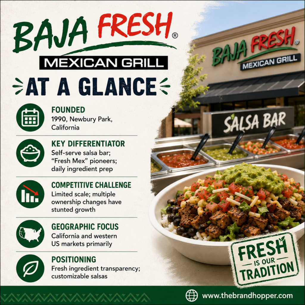 Baja Fresh Mexican Grill as a competitor of Chipotle