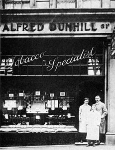 Dunhill had opened his first shop in Conduit Street, Mayfair
