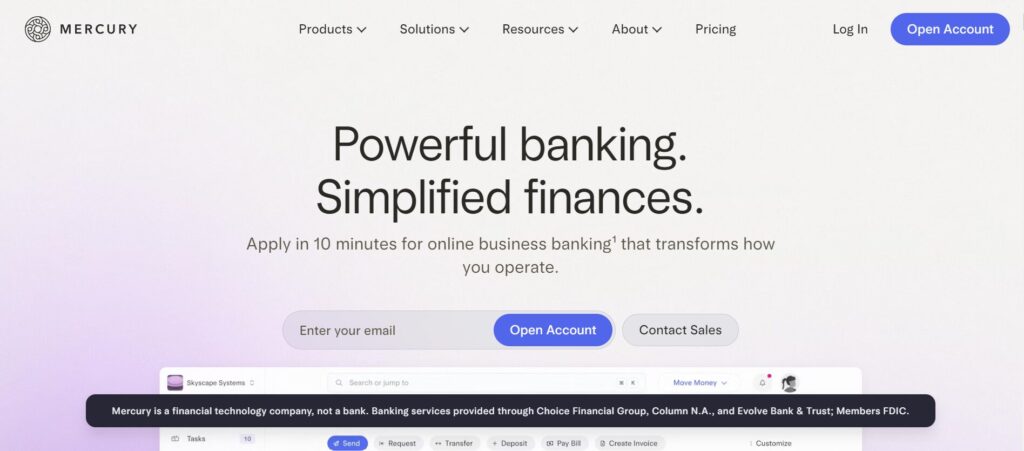 Mercury Business Model