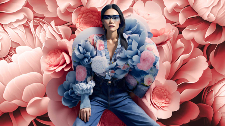 Stradivarius' AI-generated spring campaign