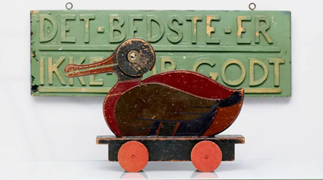 The iconic wooden duck (1935) embodied early LEGO craftsmanship