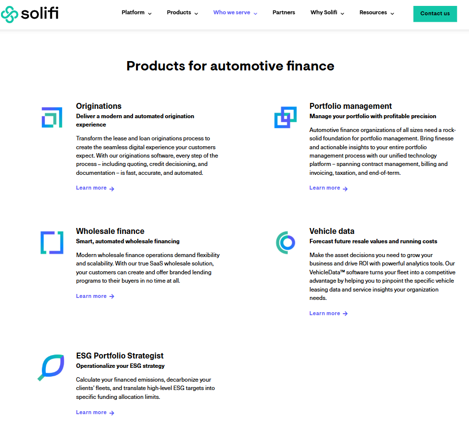 Automotive Finance by solifi