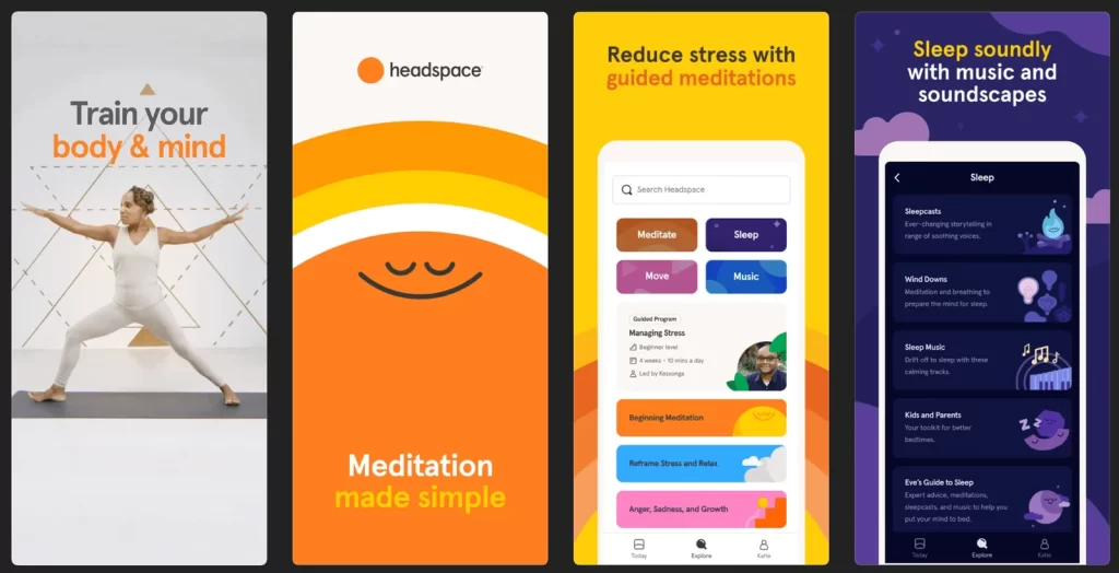 Headspace User Interface