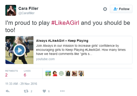 #LikeAGirl social 