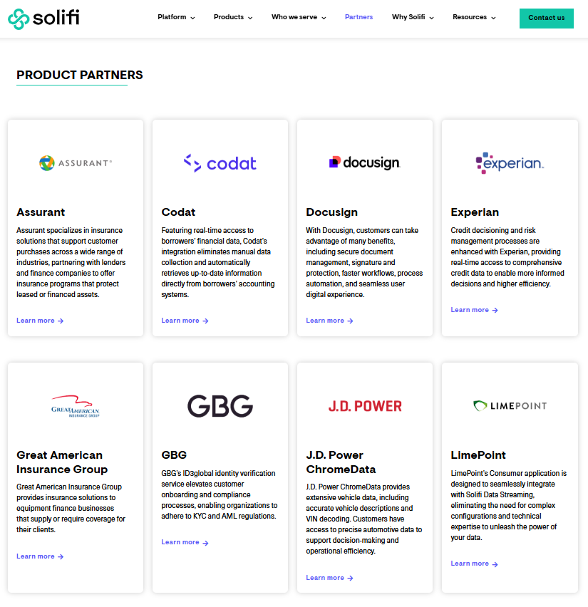 Product Partner of Solifi