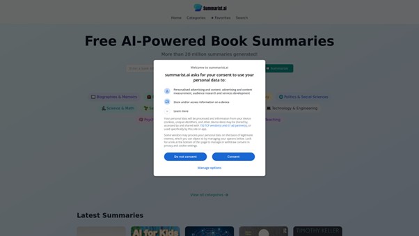 Summarist.ai — AI-Powered Summaries on Demand