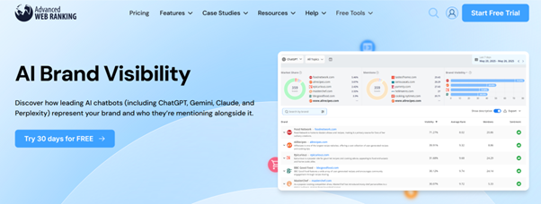 Advanced Web Ranking website