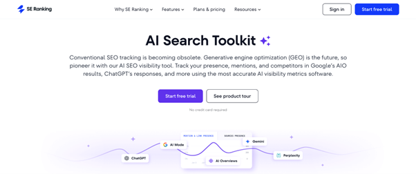 SE Ranking’s AI Search Toolkit