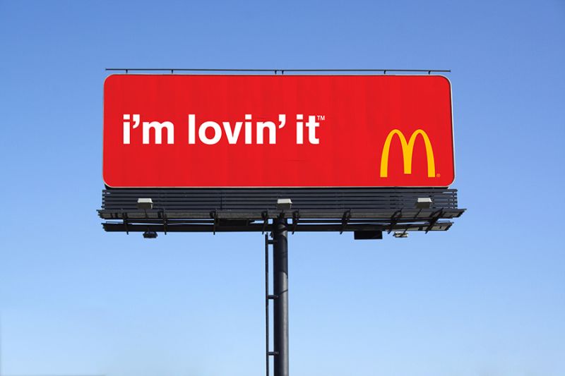 I'm Lovin' It 2003 launch billboard