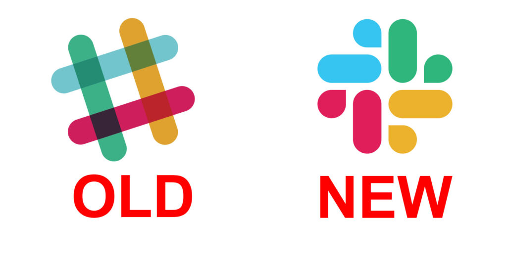 Slack Logo - Old vs New