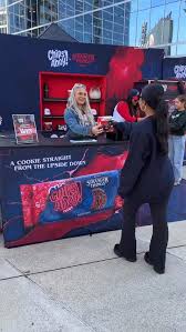 Stranger Things pop-up exhibits sponsored by chips Ahoy!