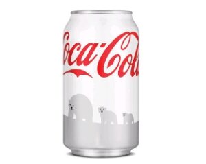 Coke changed iconic red can to white to support polar bears