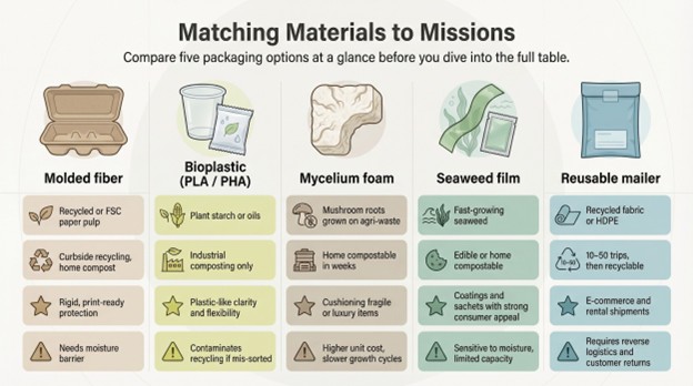 Matching materials to missions