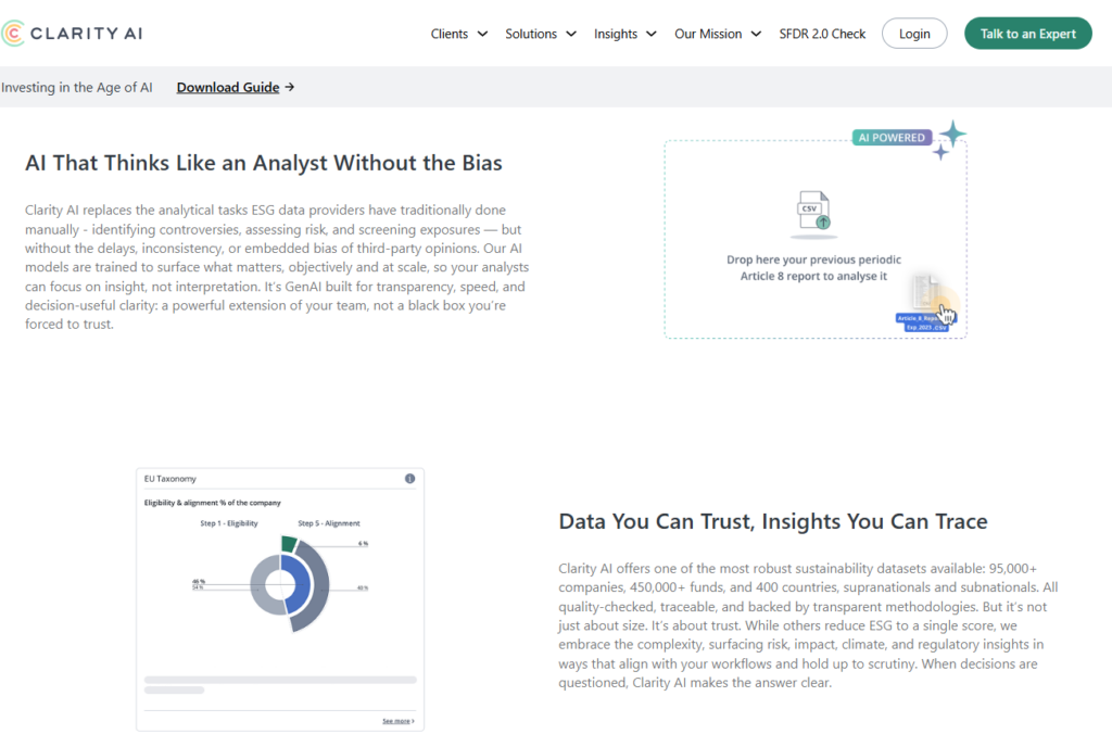 Clarity AI Business Model