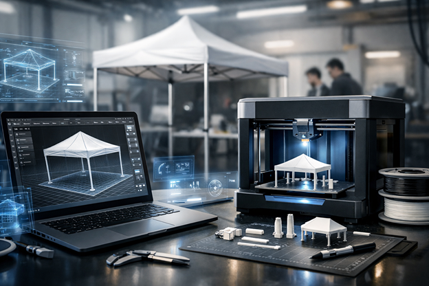 Canopy Tent with SelfCAD and 3D Printing