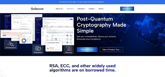 QuSecure QuProtect quantum-safe network overlay product screenshot
