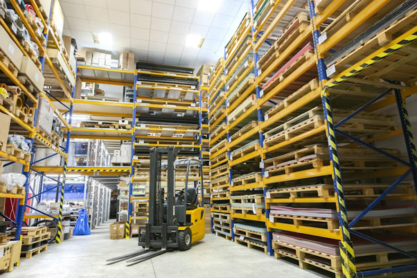 a large warehouse