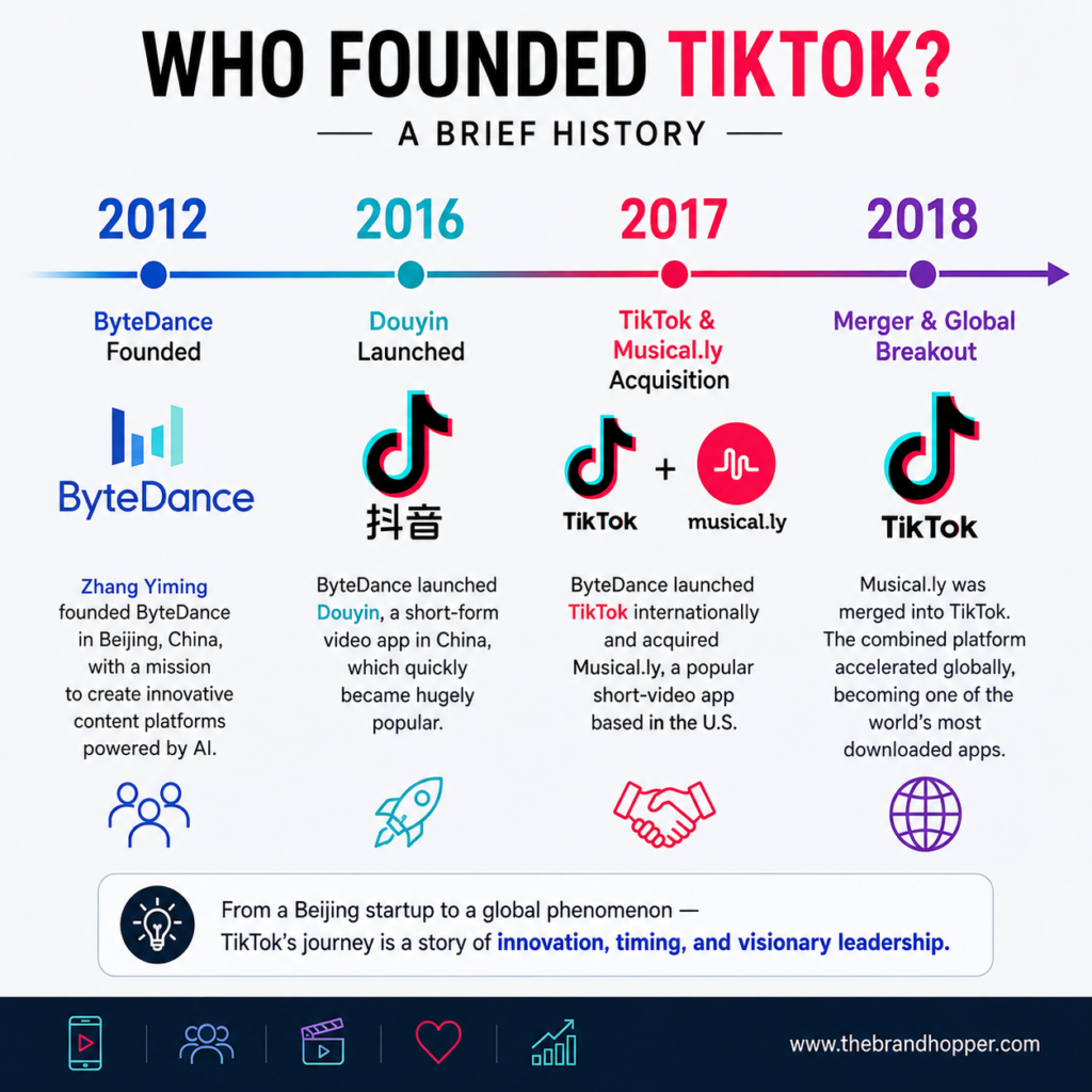 Timeline of ByteDance and TikTok's founding history