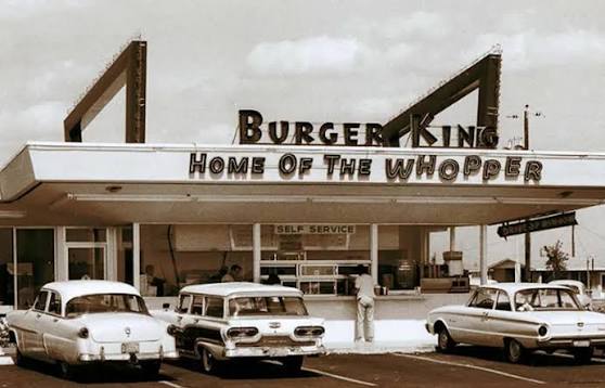Early Insta-Burger King restaurant and the original Whopper