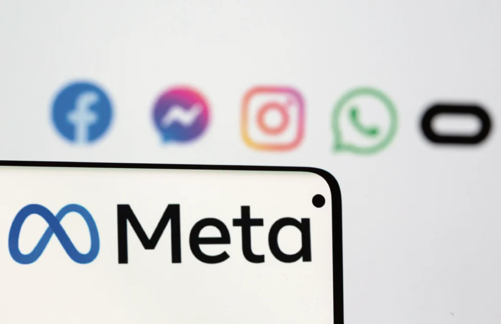 Instagram and Meta logos side by side