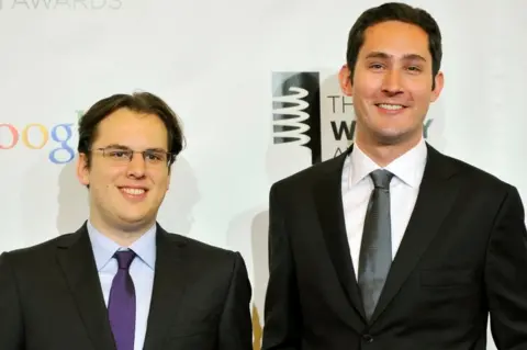 Instagram founders Kevin Systrom and Mike Krieger