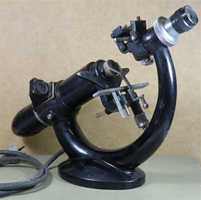 Archival photo of early Nippon Kogaku optical equipment 
