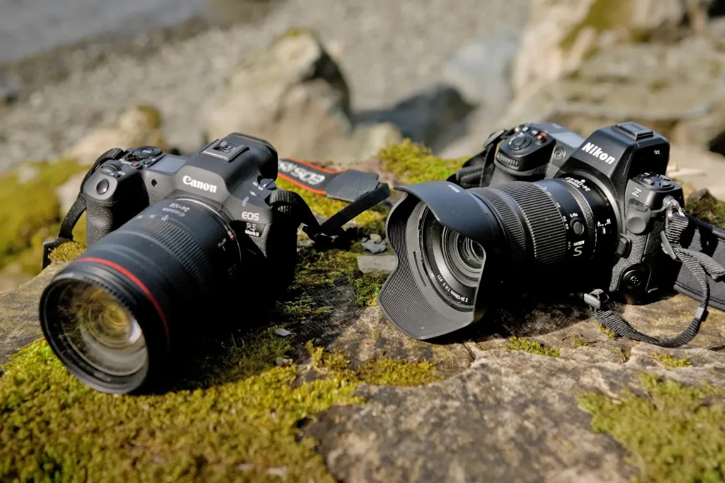 Canon EOS R5 Mark II and Nikon Z8 flagship cameras