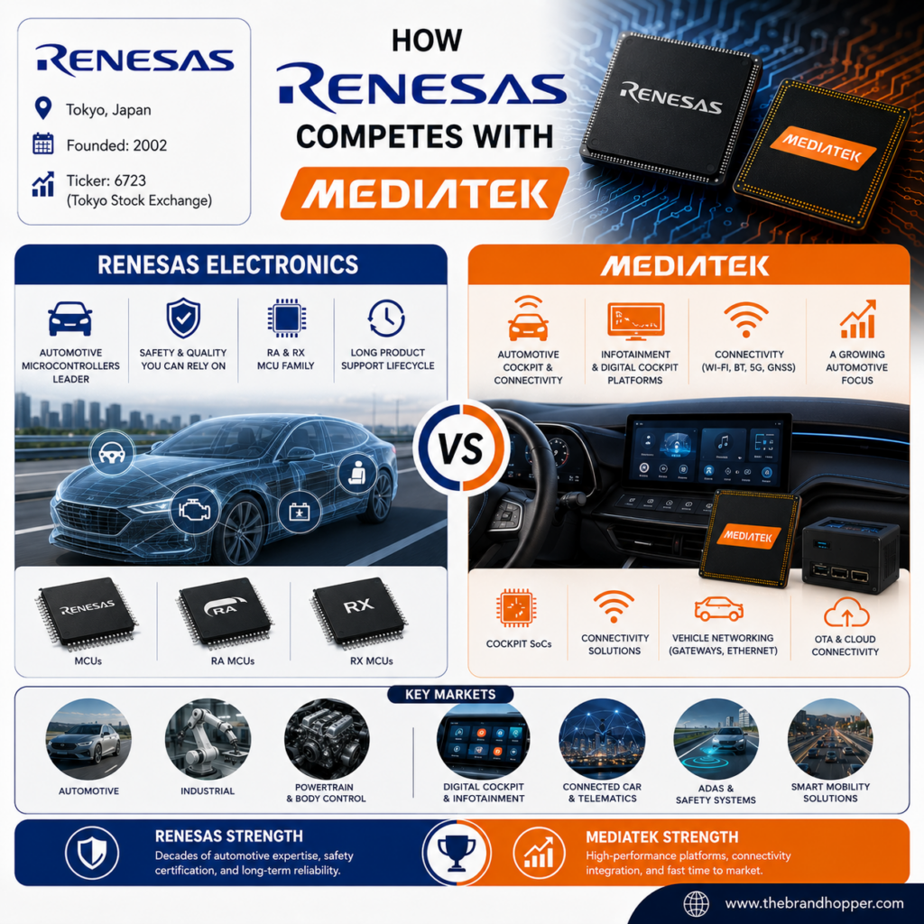How Renesas Electronics competes with MediaTek