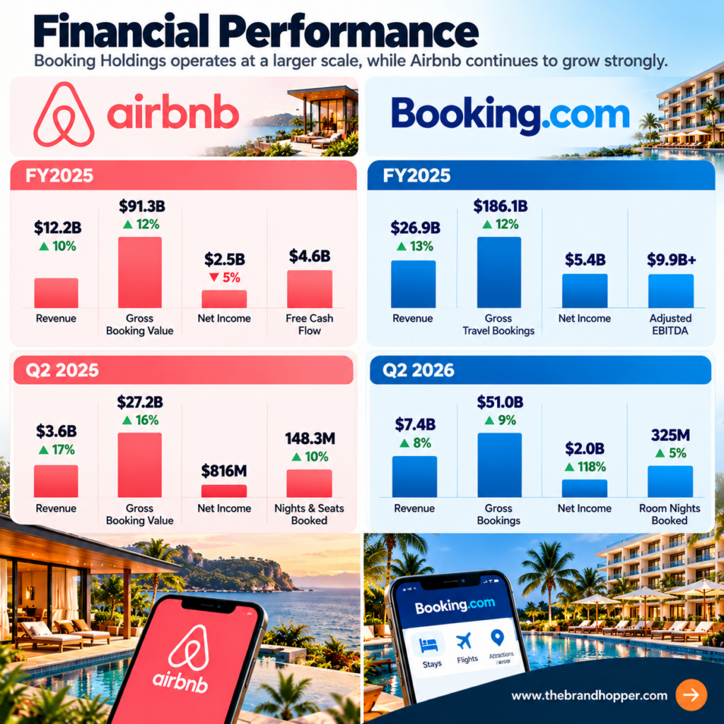 Airbnb and Booking Holdings financial results
