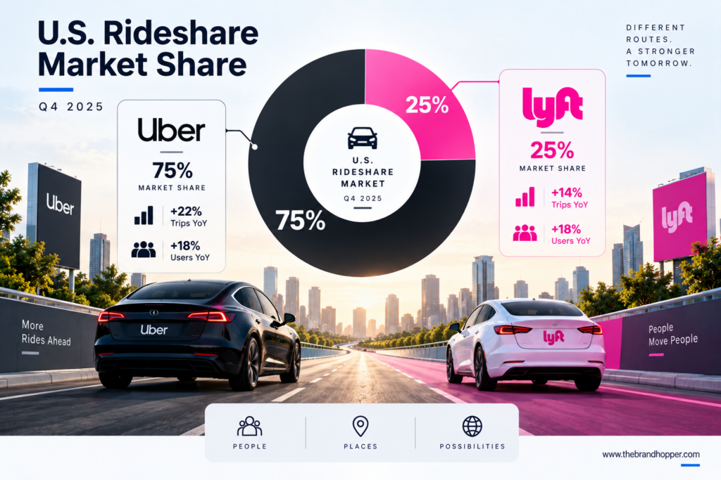 Uber vs Lyft US rideshare market share