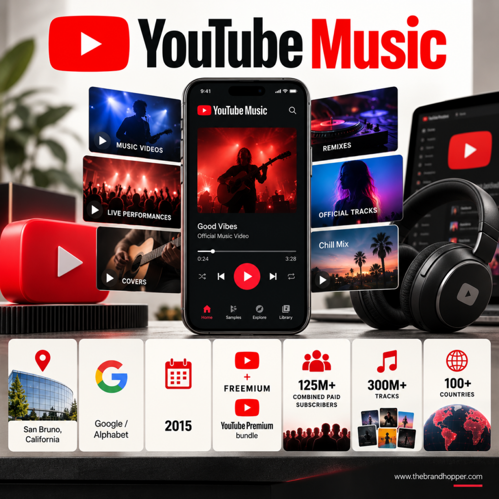 YouTube Music as a competitor of Spotify