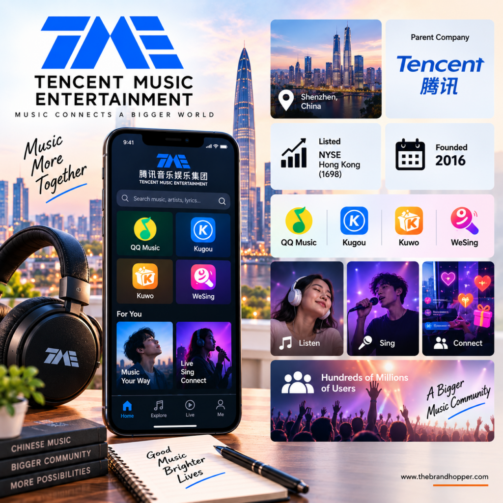 Tencent Music Entertainment (TME) as a competitor of Spotify in China