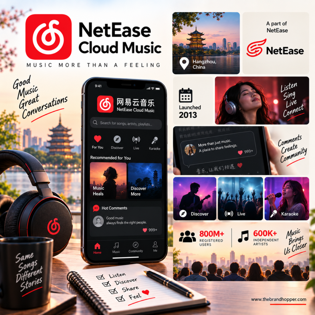 NetEase Cloud Music as a competitor of Spotify in China