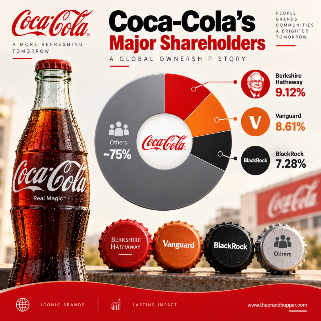 Coca-Cola's major shareholders and ownership percentages