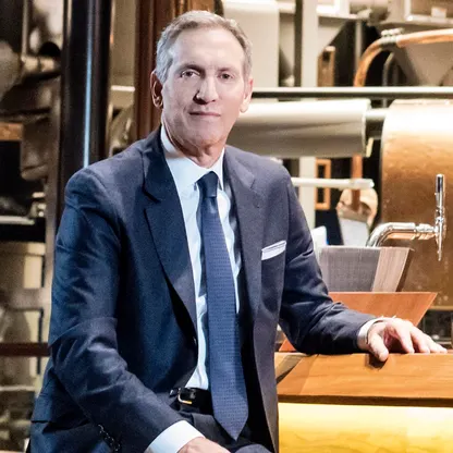 Howard Schultz, who transformed Starbucks into a café chain