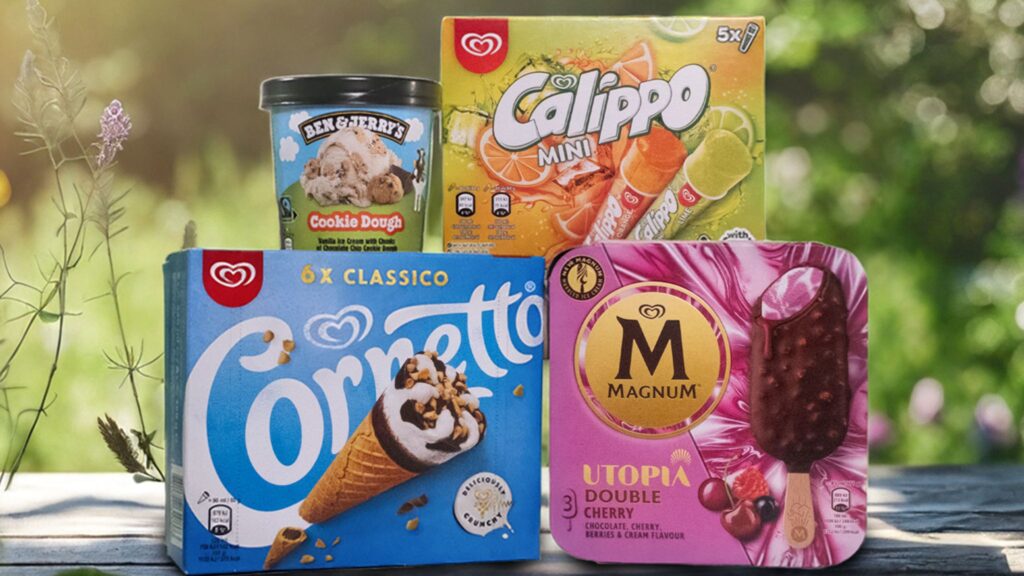 Magnum or Ben & Jerry's ice cream products