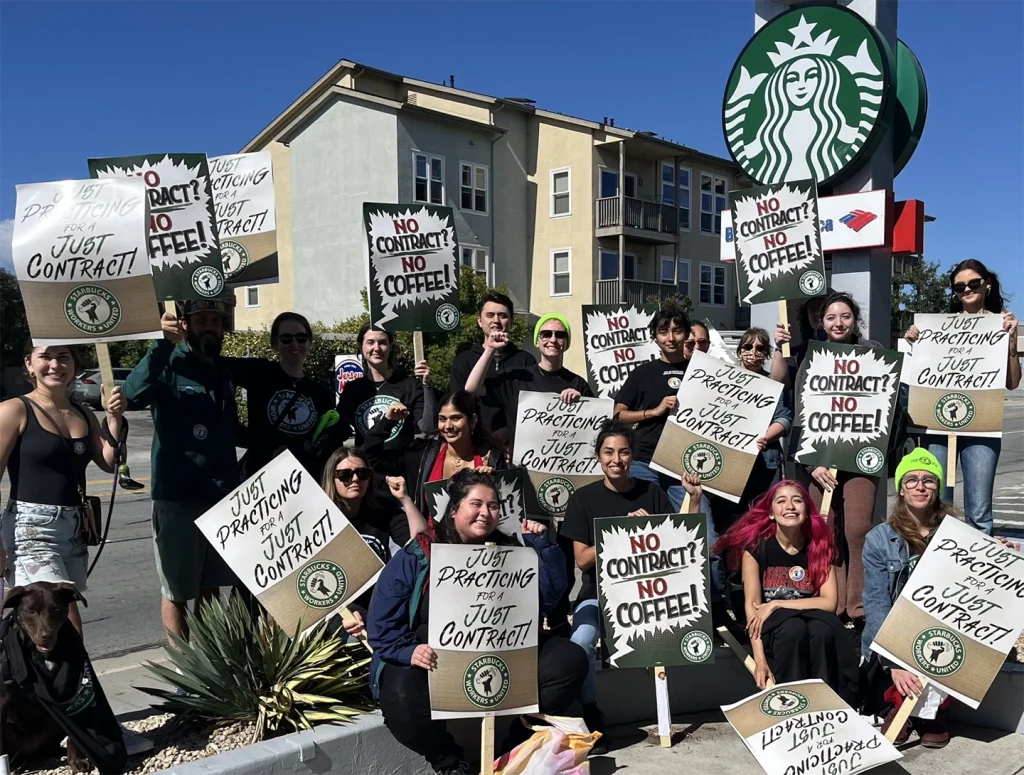 Starbucks Workers United strike and labor negotiations