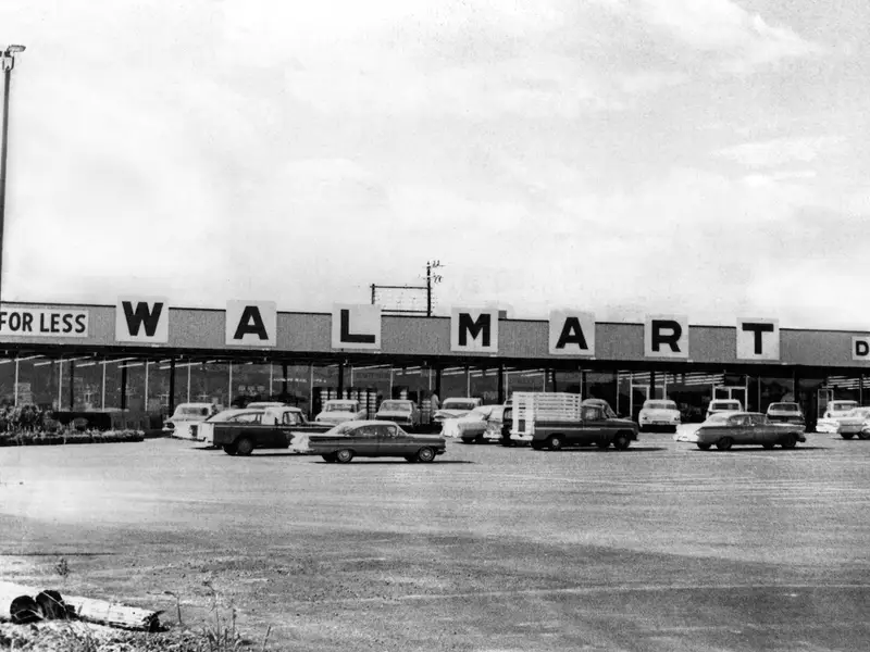 The first Walmart store, Rogers, Arkansas, 1962