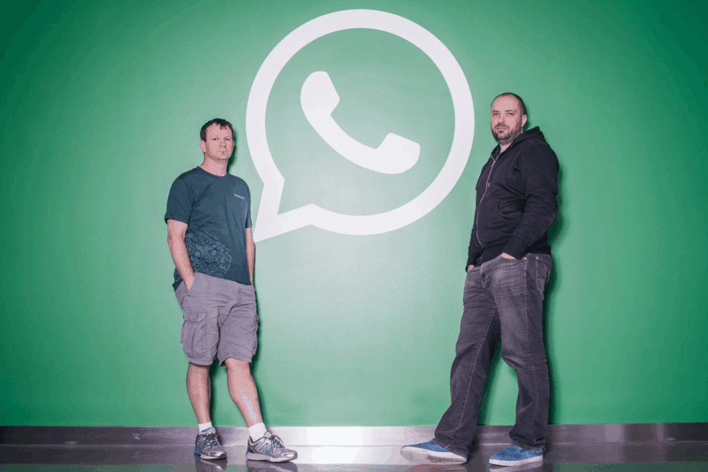 WhatsApp founders Jan Koum and Brian Acton