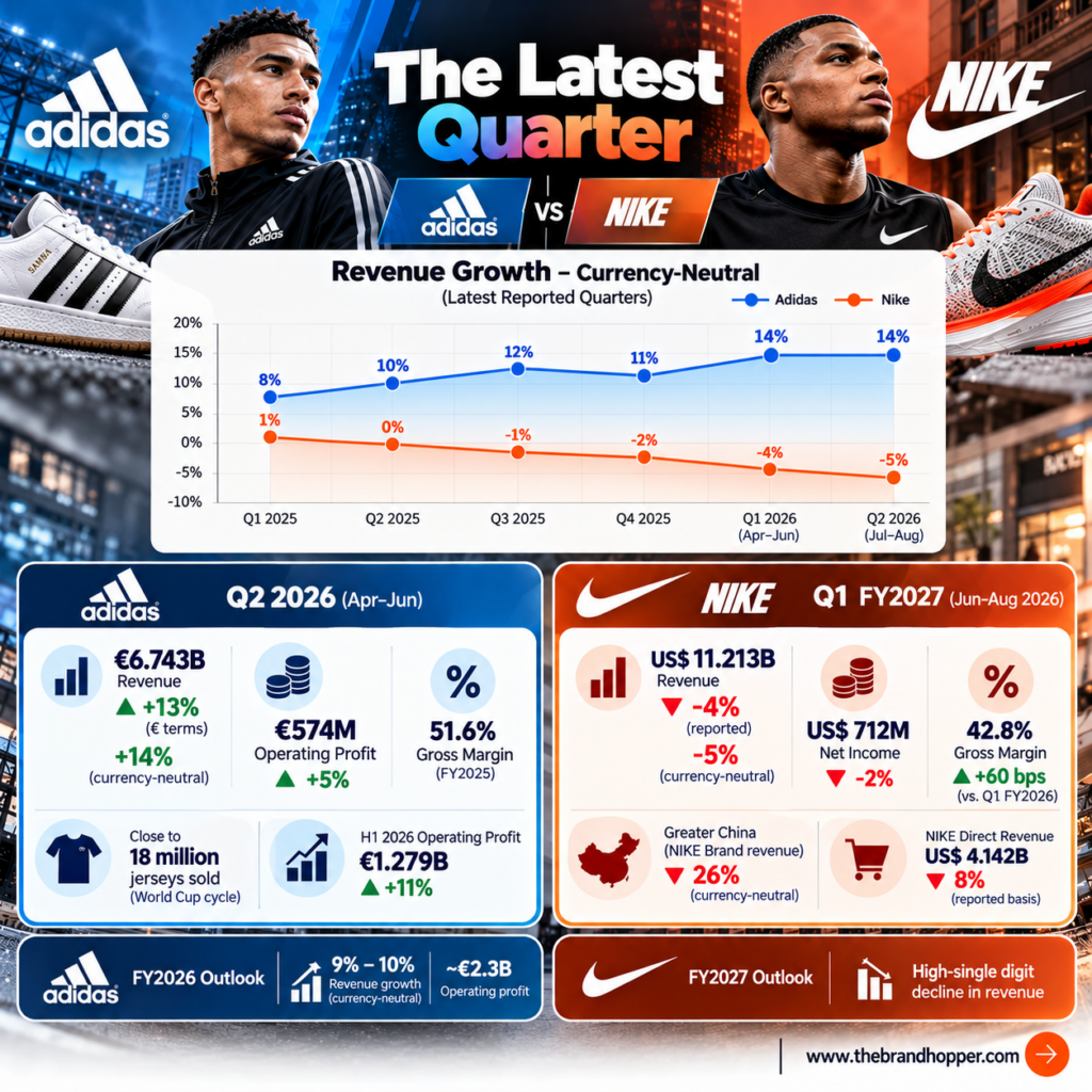 Adidas vs Nike - Latest Quarter Comparison