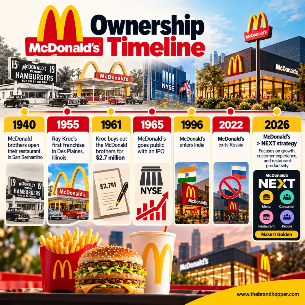 McDonald’s Ownership Timeline Infographic