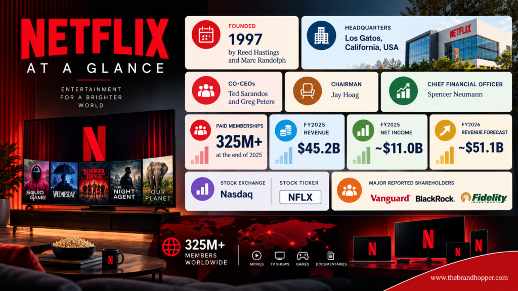 Netflix at a Glance Infographic