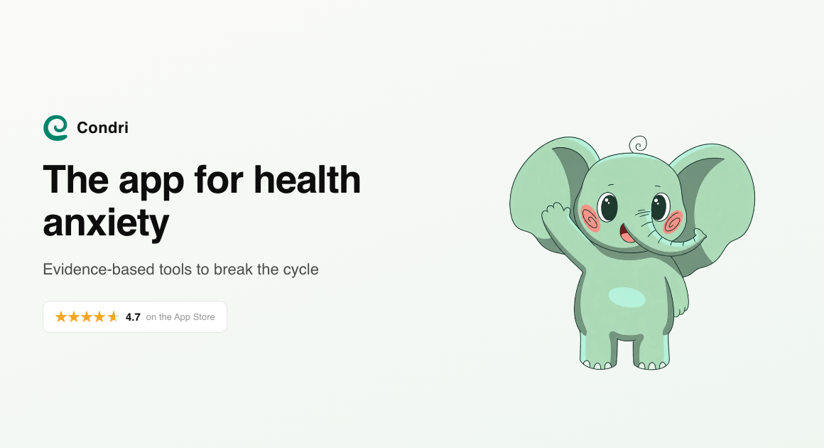 condri health anxiety app