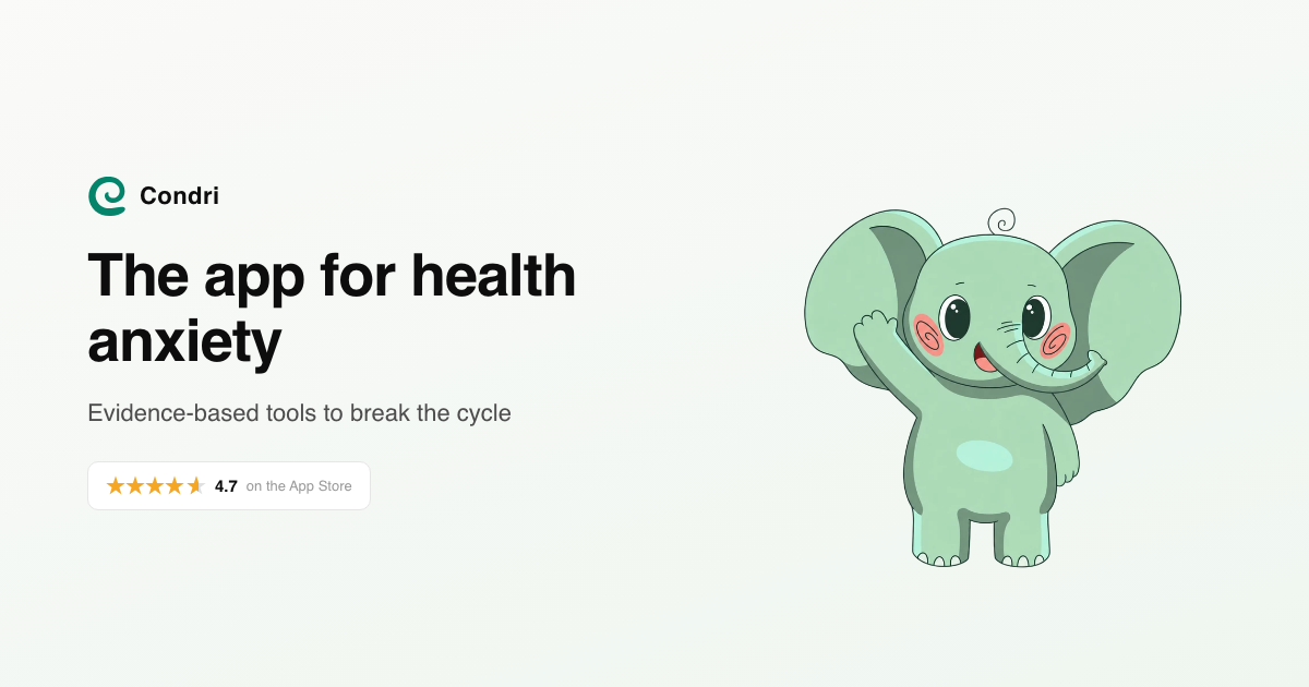 condri health anxiety app