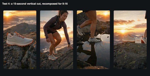 Test 4: the vertical version was staged for the tall frame, not cropped.